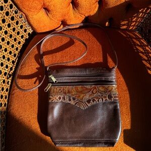 Brown Leather Crossbody Bag